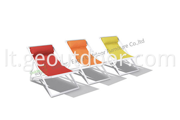 aluminium single beach chair